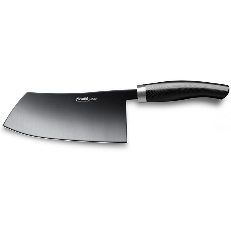 Nesmuk Janus Chinese Chef's Knife Micarta Black