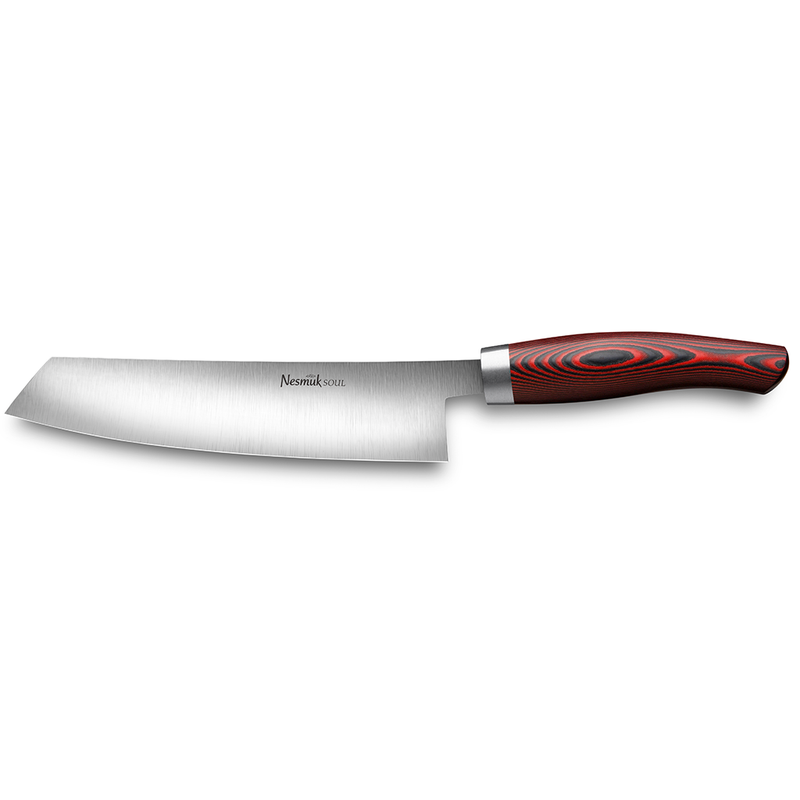 Nesmuk Soul chef's knife 180 Micarta Red